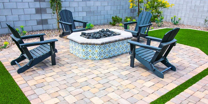 Paver patios and fire pits in Covington, GA